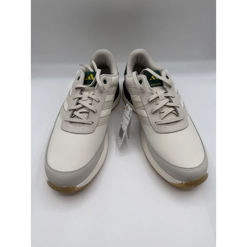 Adidas S2G SL Leather 24 Spikeless Golf Shoes,Men's 10,EU 44,Off White/Grn, NWOB